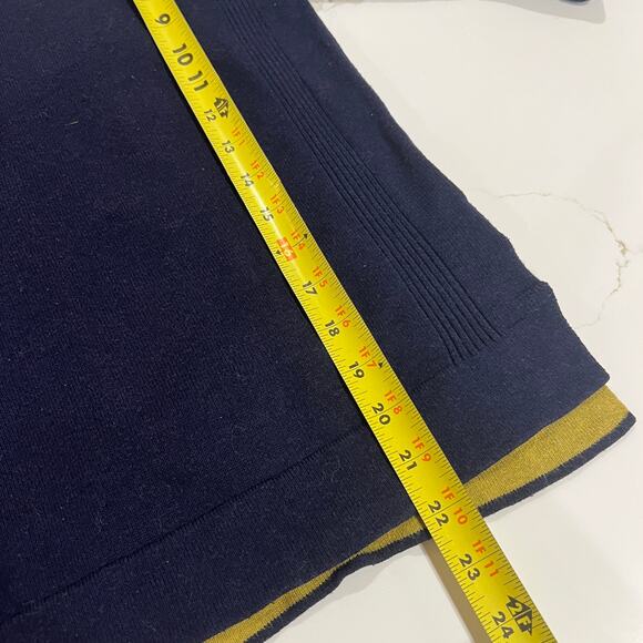 White Stuff Organic Cotton Blend Navy Blue Sweater Small - Picture 5 of 12